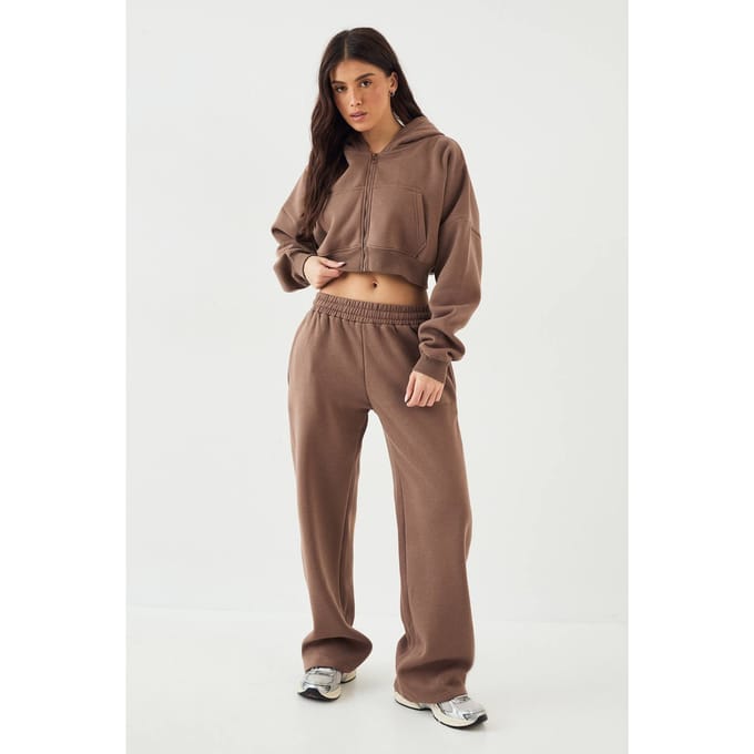 Dames DSGN Studio Rechte Pijp Jogger | Mokka | Maat: Small