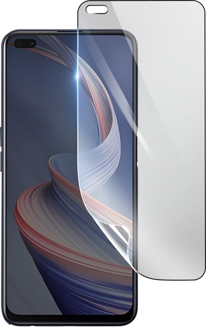 3mk, Geschikt voor Oppo Reno 4Z, Schokbestendige Hydrogel Screenprotector, Transparant