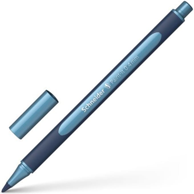 Schneider rollerball metallic - Paint-It 050 - lijnbreedte 0.4mm - polar blauw - S-ML05001030