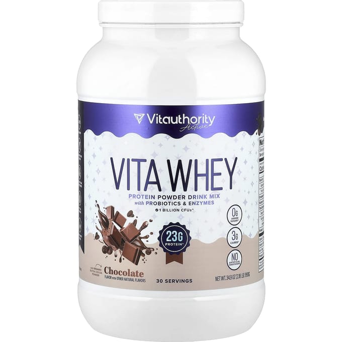 Active, Vita Wei Eiwitpoeder, Chocolade, 990G (2,18 pond)