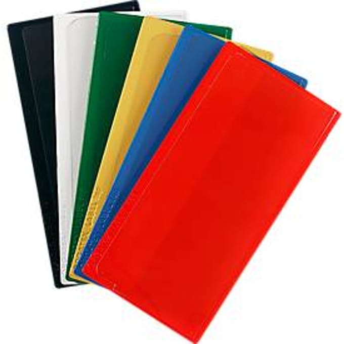 Etikettenhoes Label PLUS, magnetisch, 50x110, rood