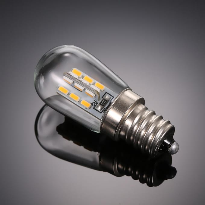 AC220V LED Mini Koelkastlamp Koelkastlamp E12 Lampvoet Fittinghouder SMD3014