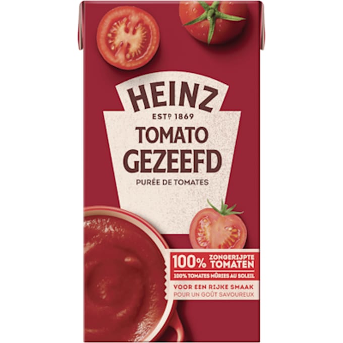 Tomaten gezeefd