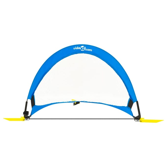 vidaXL - 2 - st - Kindervoetbaldoelen - met - opbergtas - 75,5x46x48 - cm