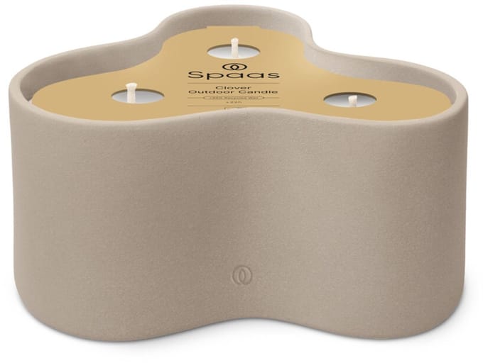 SPAAS Clover Buitenkaars Brandduur ± 22 u Wit -