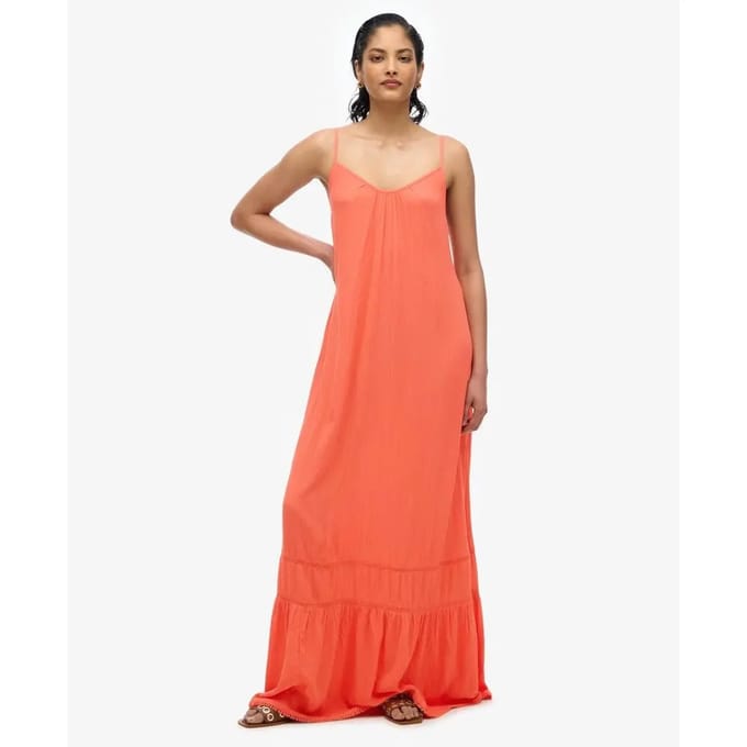 Superdry - Cami maxi-jurk - Dames - Jurken
