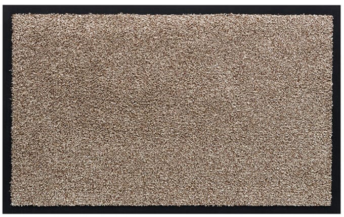 Borstelshop Deurmat Binnen - Droogloopmat - Schoonloopmat - Wasbaar - Antislip - 80 x 50 cm - Beige