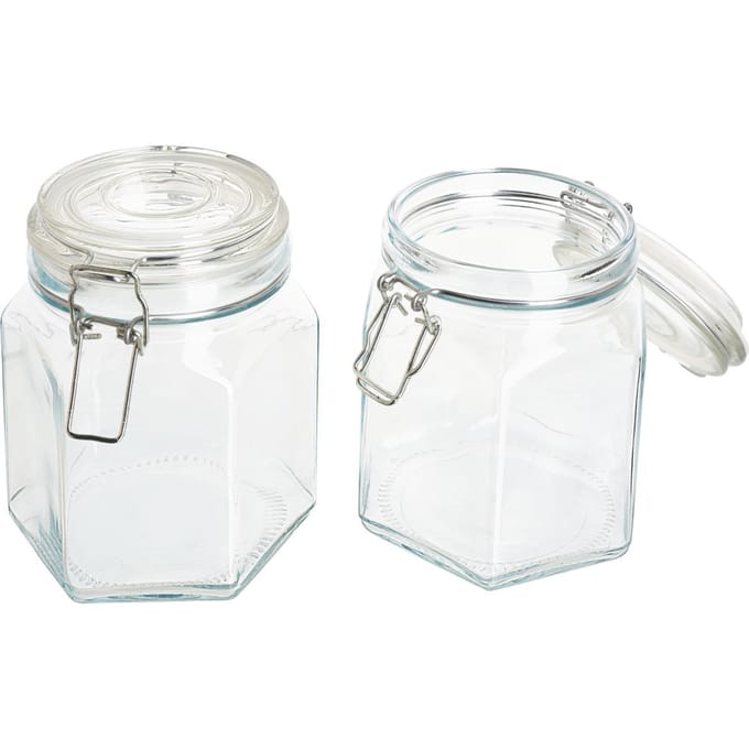 VBS Inmaakpot met clip-sluiting, 800 ml, 2 stuks
