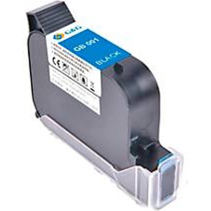 G&G printercartridge GB-001BK Zwart permanent, 42 ml