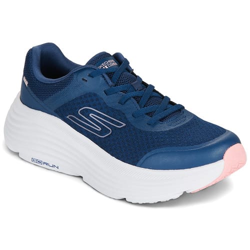 Skechers Max Cushioning Endeavour Dames Navy Synthetische/Roze Accenten Sneakers