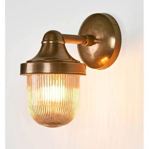 KS Verlichting Wandlamp Abby Antiek Messing