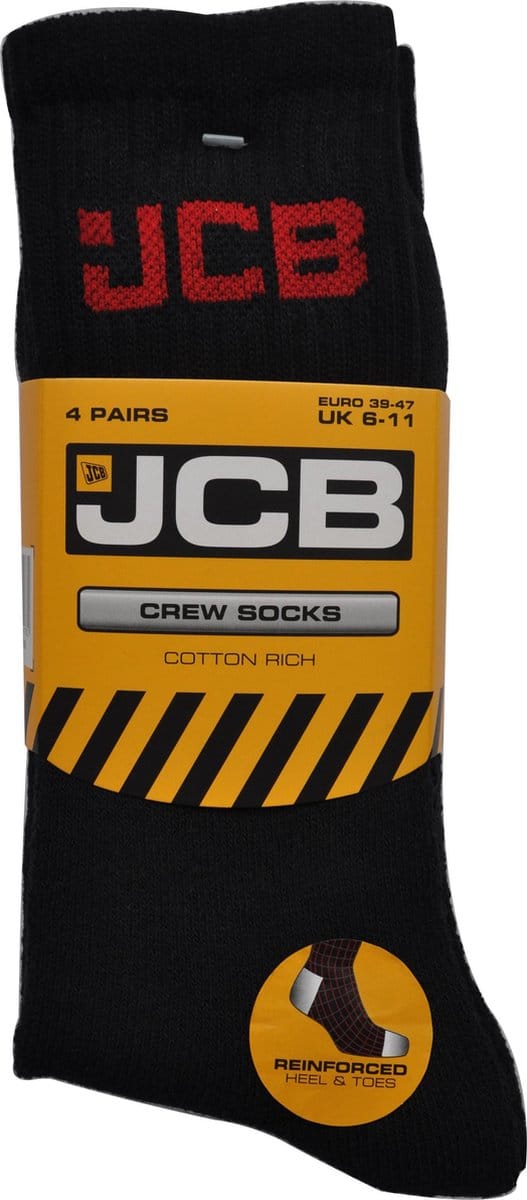 JCB Verstevigde werksok maat 39/46 - 4 PAAR