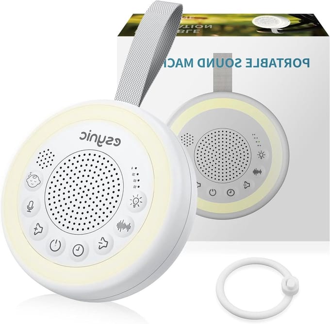 Witte Ruis Machine - Slaaphulp Baby - Baby Kalmeren - Huil Detectie - 10.5 cm - Wit