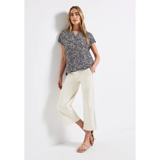 Gedessineerde blouse