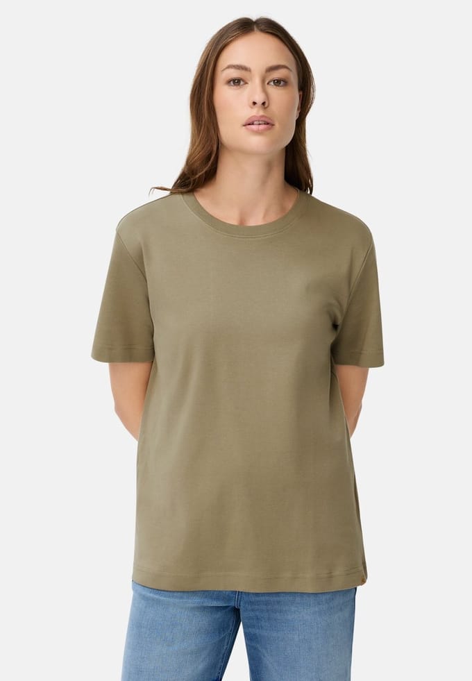 camel active T-Shirt van puur katoen - Maat - Licht kakiwomenswear-M