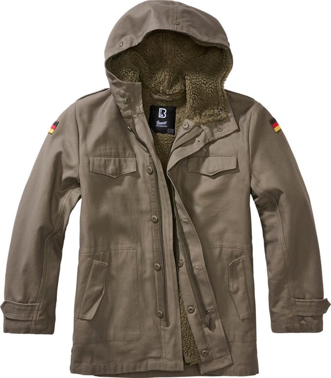 Brandit - BW Kinder Parka jas - Kids 122/128 - Groen