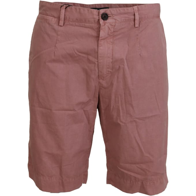 Katoenen Shorts Effen Stijl