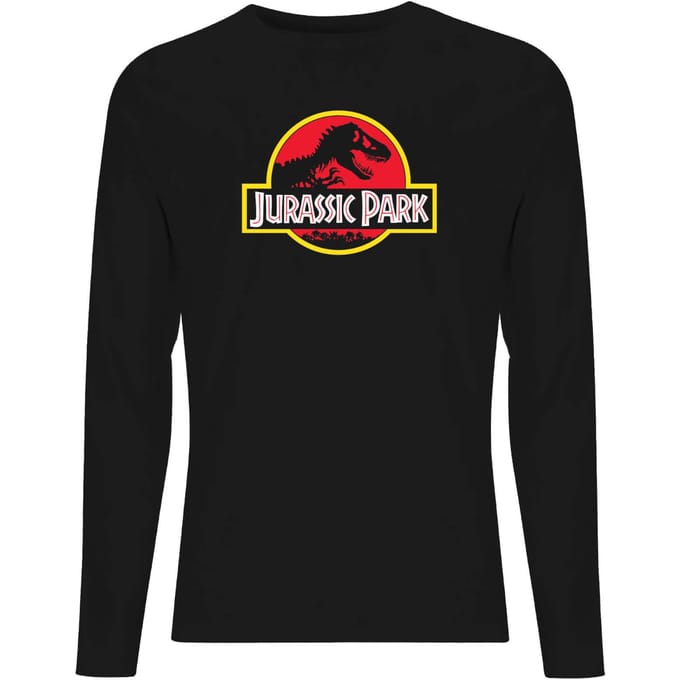 Jurassic Park Logo Unisex Long Sleeve T-Shirt - Black - S