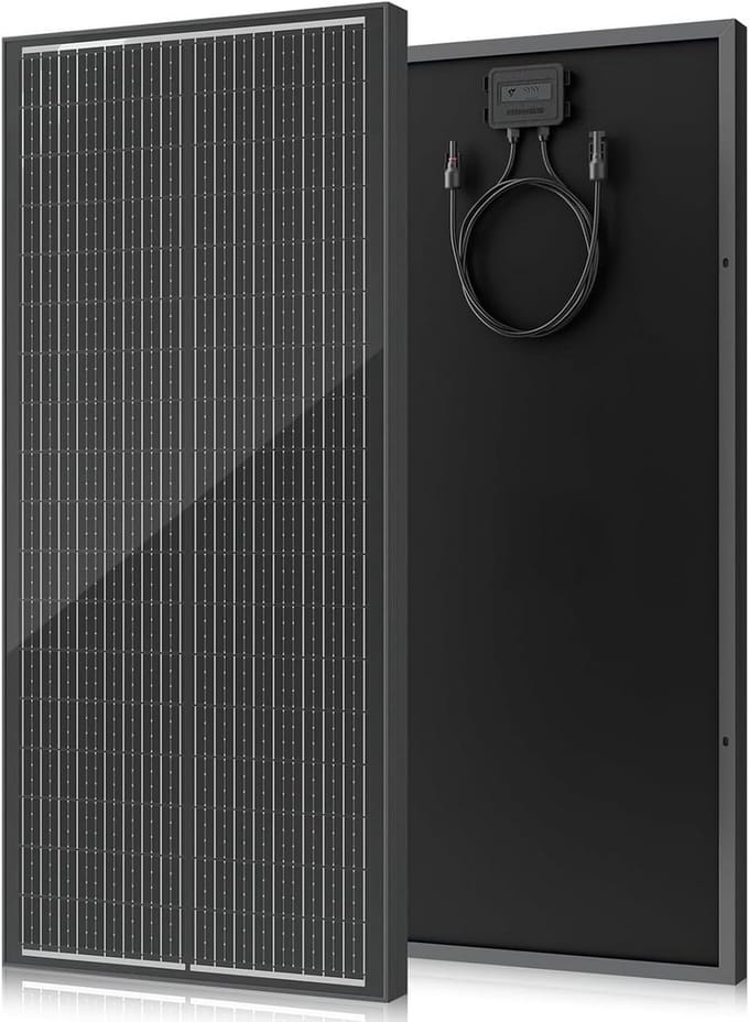 Hoog Rendement 100W Monokristallijn Zonnepaneel 12V N-Type voor Camper, Boot en Off-Grid
