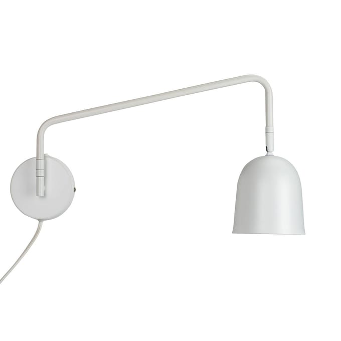 Dyberg Larsen wandlamp Manchester, wit, uitsteek 45 cm