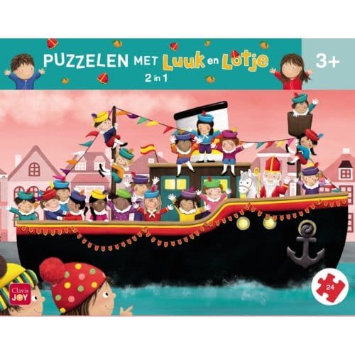 Puzzelen Met Luuk En Lotje. 2-In-1-Puzzel Sinterklaas