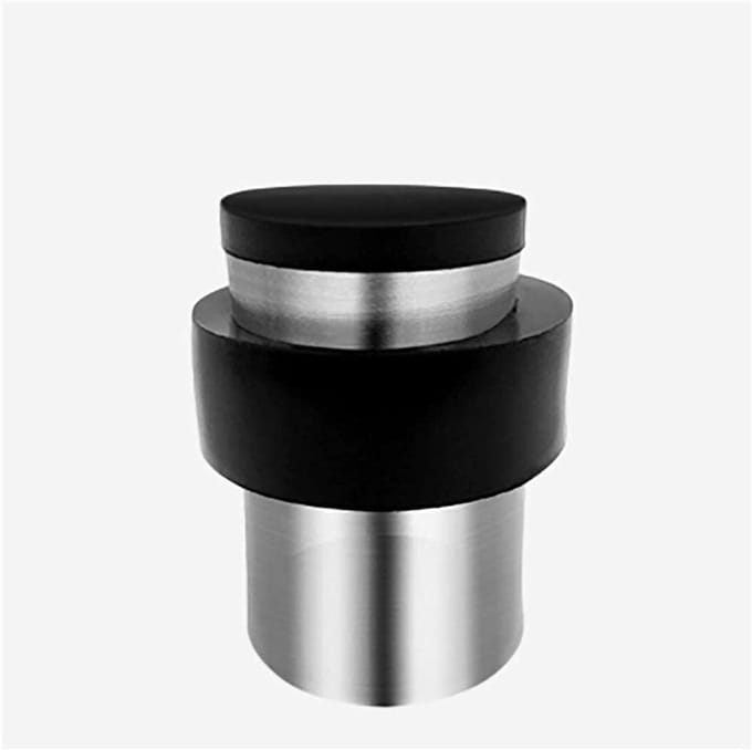 Deurstopper - Deursluiter - Muren Beschermen - Ponsvrij - 55 mm - Zilver