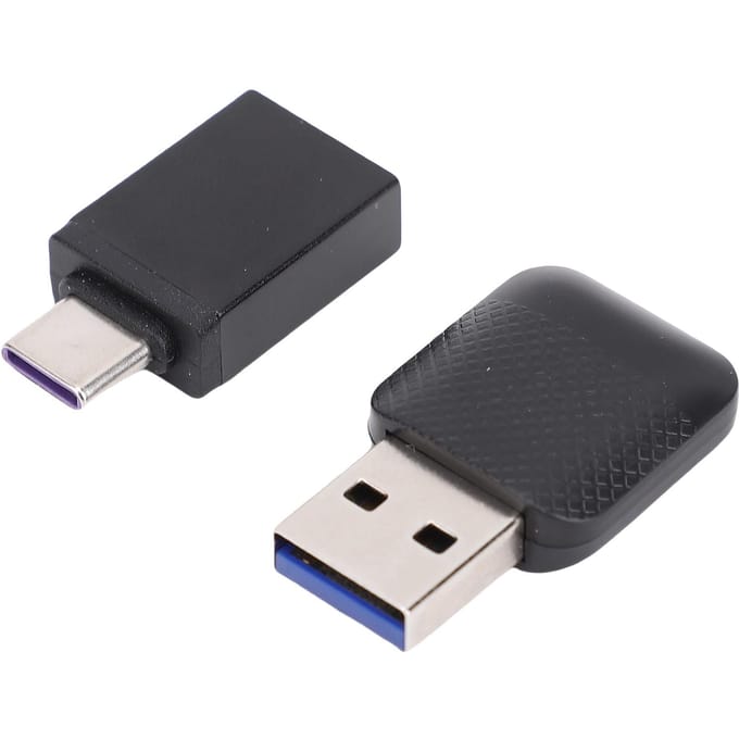 2-in-1 Adapter voor CarPlay voor Android Auto Bekabeld naar Draadloos Auto-adapter met Type C naar USB-adapter