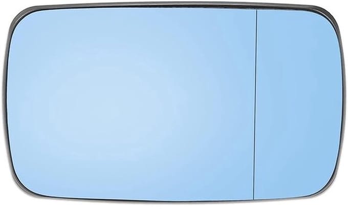 Auto Spiegel - Links - Wit/Blauw Getint - Vervangingsglas - Geschikt voor B-M-W Series 3 E46 1998-2006