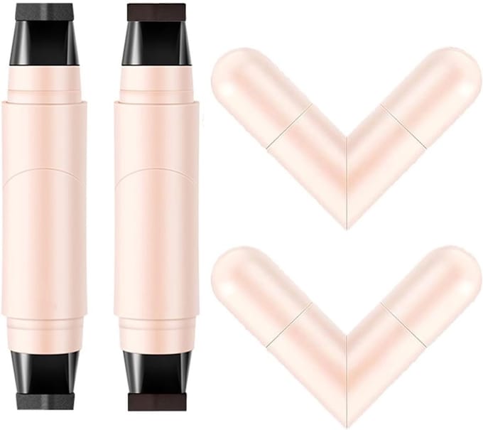 Eyeliner Stempel - Dubbelzijdig Hulpmiddel - Snelle Make-up - Langdurig Waterproof - 111 x 48 cm - Zwart Bruin