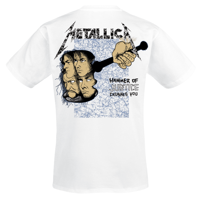 Metallica T-shirt - Justice - S tot 5XL - voor Mannen - wit