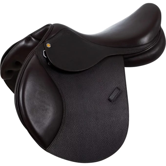 Leren springzadel voor paarden Equestro Evolution New