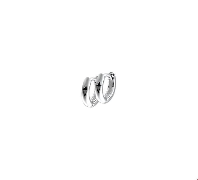 Zilveren Klapoorringen half rond 1018747