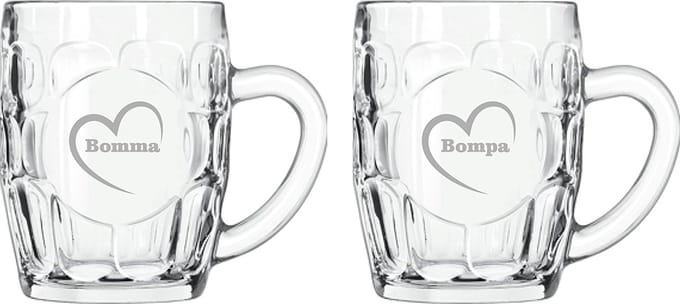 Bierpul gegraveerd - 55cl - Bomma-Bompa-hartje