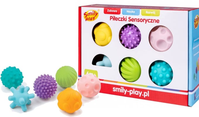 Smily Play - Sensory Ballen Set - Voor Baby's - 6 Stuks - Verschillende Texturen