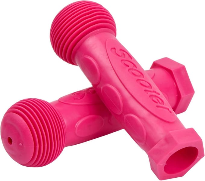 Step Handgrepen - Stuur Handvatten - Kinderen Fietsen - Antislip Rubber - 22 mm - Roze