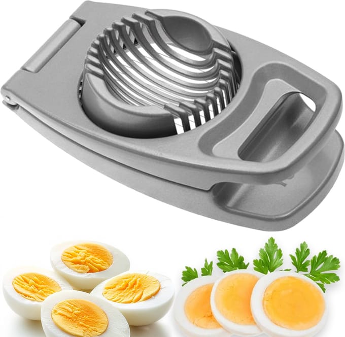 YUGN Eiersnijder - Champignonsnijder - Multifunctioneel - RVS Snijdraden