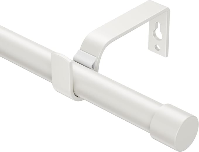 Uitschuifbare Gordijnroedes - Verstelbare Roede - Raamdecoratie Ophangen - Robuust Metaal - 76-350cm - Wit