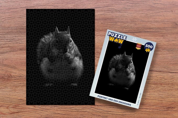 Puzzel Portret van een eekhoorn - Legpuzzel - Puzzel 500 stukjes