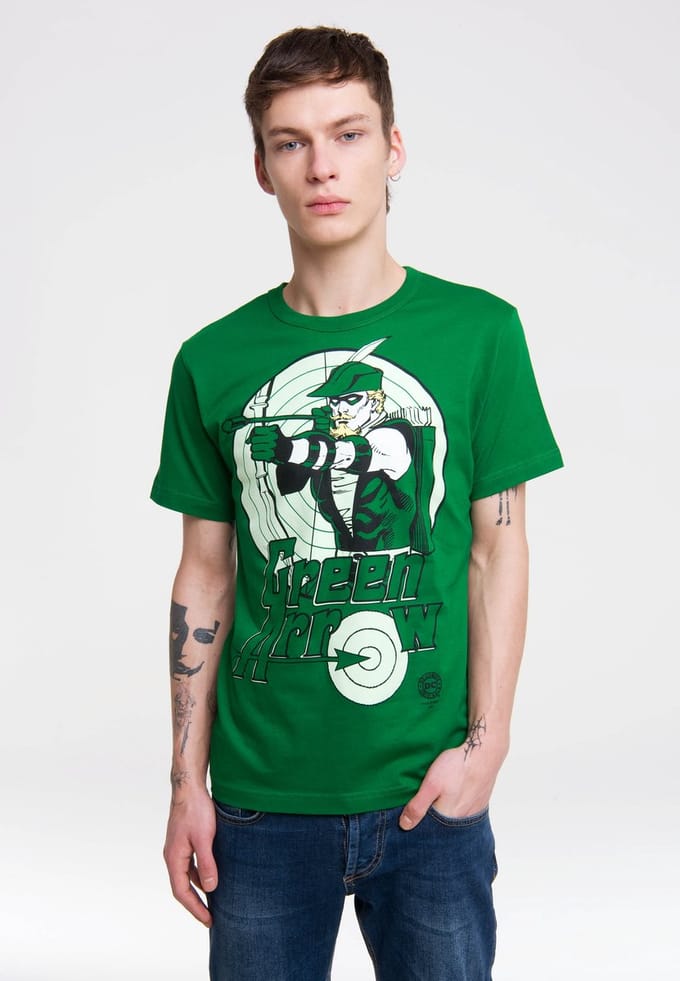 Logoshirt T-Shirt Green Arrow