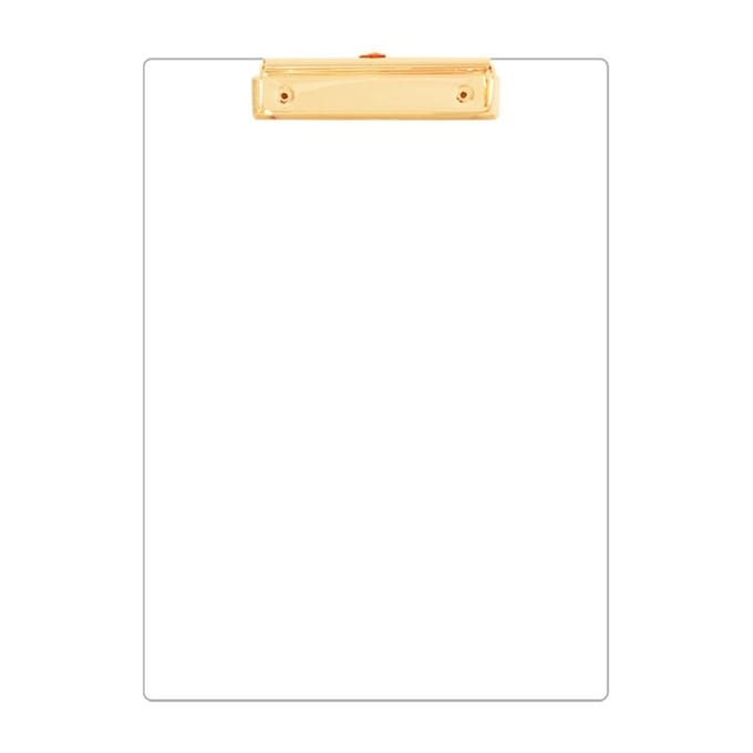 Multifunctioneel A4 Klembord Bestandhouder Kantoor Documenten Organizer voor Vrouwen Mannen goud