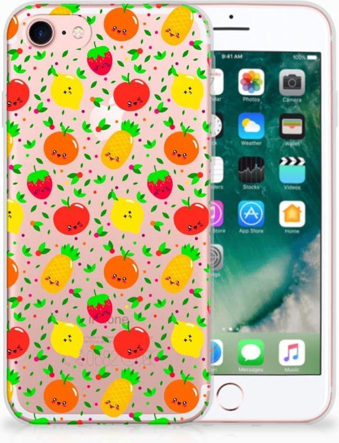 iPhone SE 2022 | SE 2020 | 8 | 7 Siliconen Case Fruits