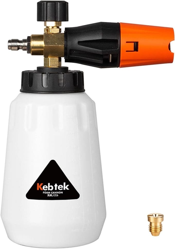 Schuimkanon Autowas - Spons Applicator - Auto Reinigen - Quick Connect - 1 Liter - Wit
