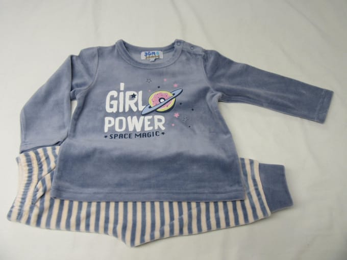 Wiplala - Jen & James - Pyjama - Velour - Girl power - 2 jaar  92