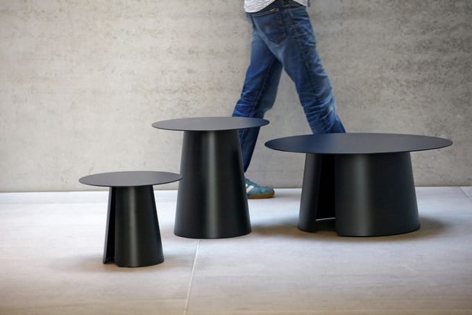 Jan Kurtz - Feel bijzettafel - Ø 80 cm - antraciet - 4 - 6 Wochen