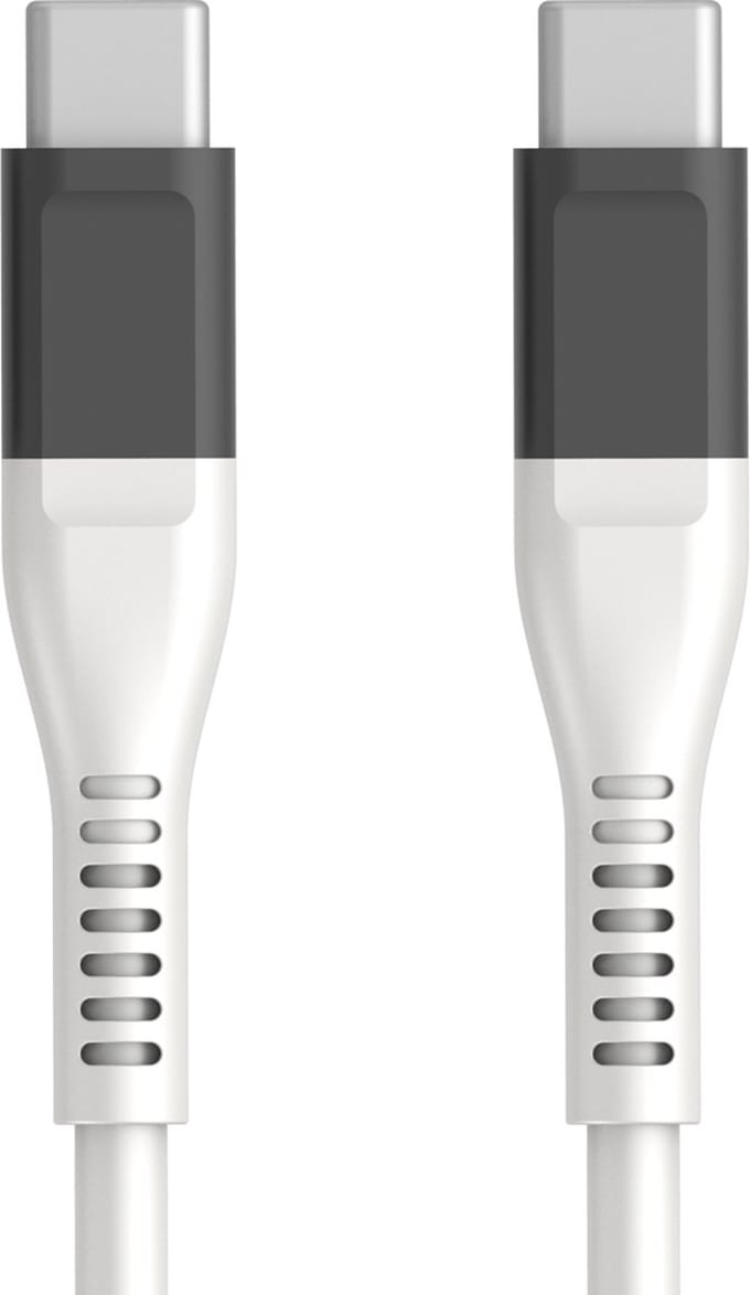 GB USB-C oplaadkabel Smooth Grey edition 2m - Geschikt voor Samsung - Oneplus - Google Pixel - iPhone 15 - Apple - 60W snellader