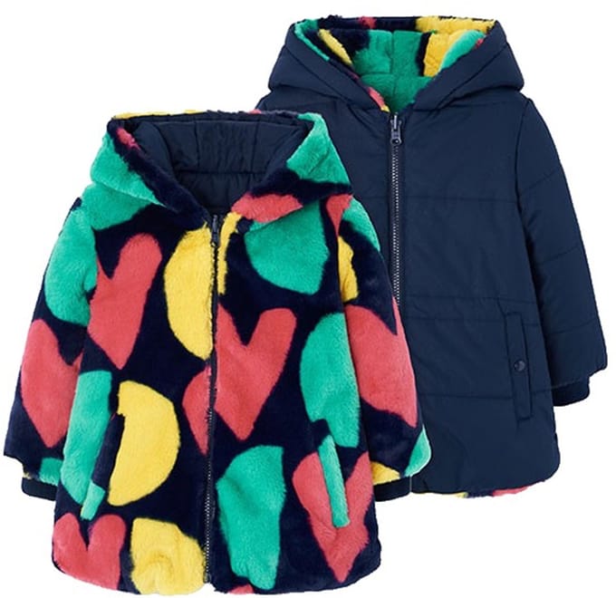 Boboli Reversible Parka Blauw 4 Years Meisje