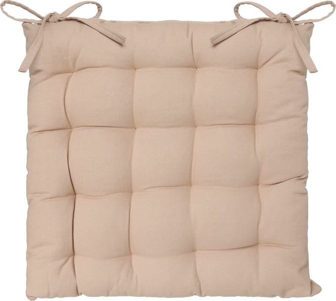Atmosphera Tuintoelkussen - beige - katoen - 36 x 36 x 4 cm - zitkussen