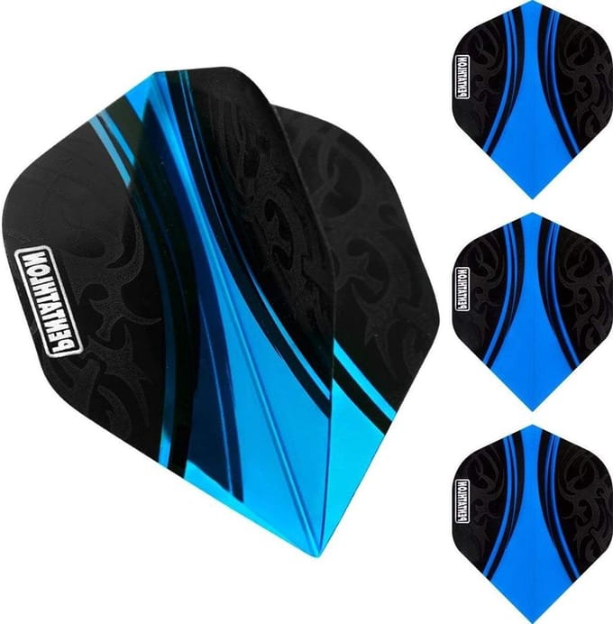 Dartflights - Vluchten - Darts Spelen - Extra Sterk 100 Micron - 30 stuks - Cyaan Blauw