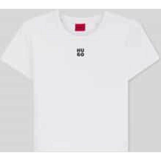 slim fit T-shirt van katoenmix model 'DELANOR'