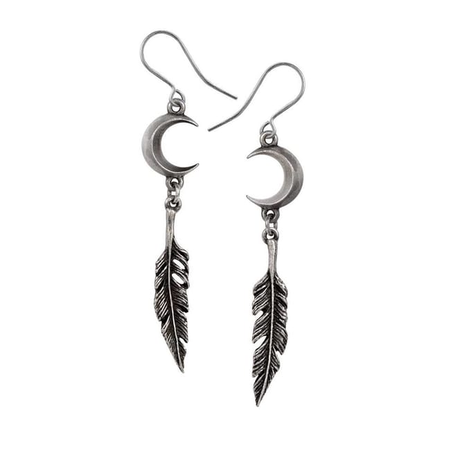 Alchemy - Pagan Dream Catcher Oorbellen - Zilverkleurig